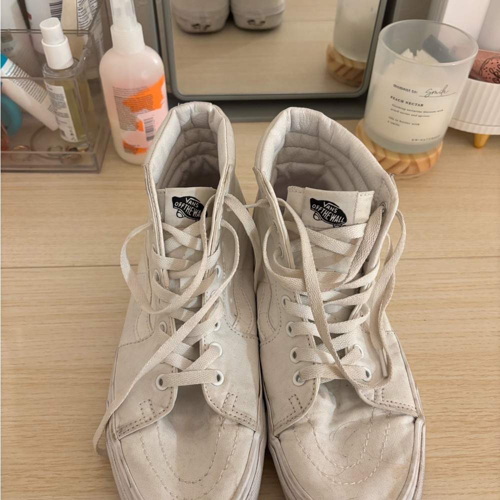 Vans White High-Top Sneakers